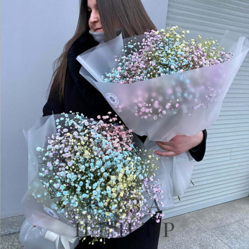Букет “Яркая гипсофила”