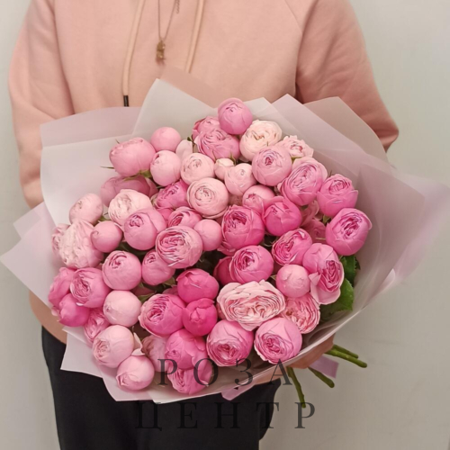 Кустовые пионовидные розы 15 шт