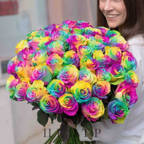 Сочная радужная роза Rainbow Rose Сочная радужная роза Rainbow Rose